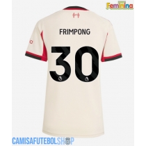 Camisa de time de futebol Liverpool Jeremie Frimpong #30 Replicas 2º Equipamento Feminina 2025-26 Manga Curta